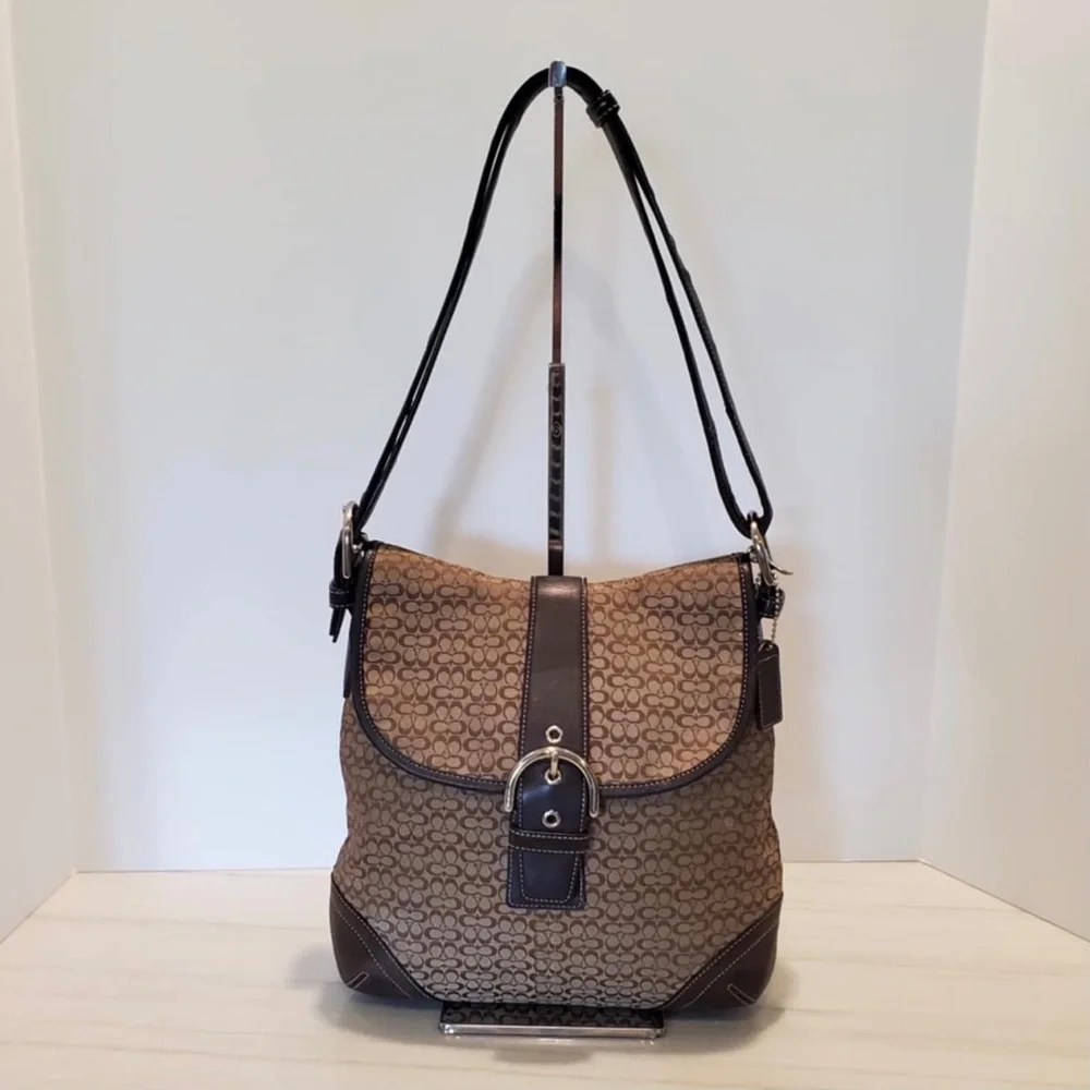 COACH Signature Jacquard Canvas Soho Small Duffle 6376 - Picture 1 of 9